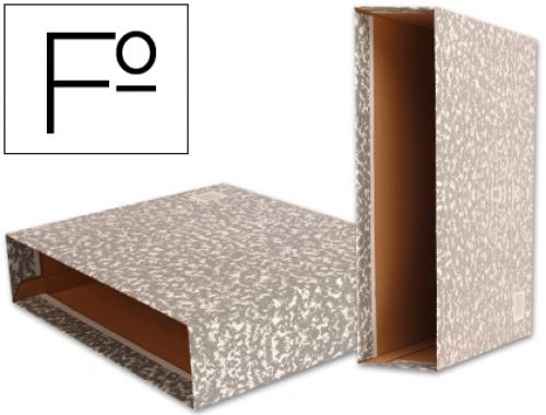 Caixa para pasta de arquivo liderpapel classic red folio marmoreada cinza , Liderpapel , 24675 , 8423473246751